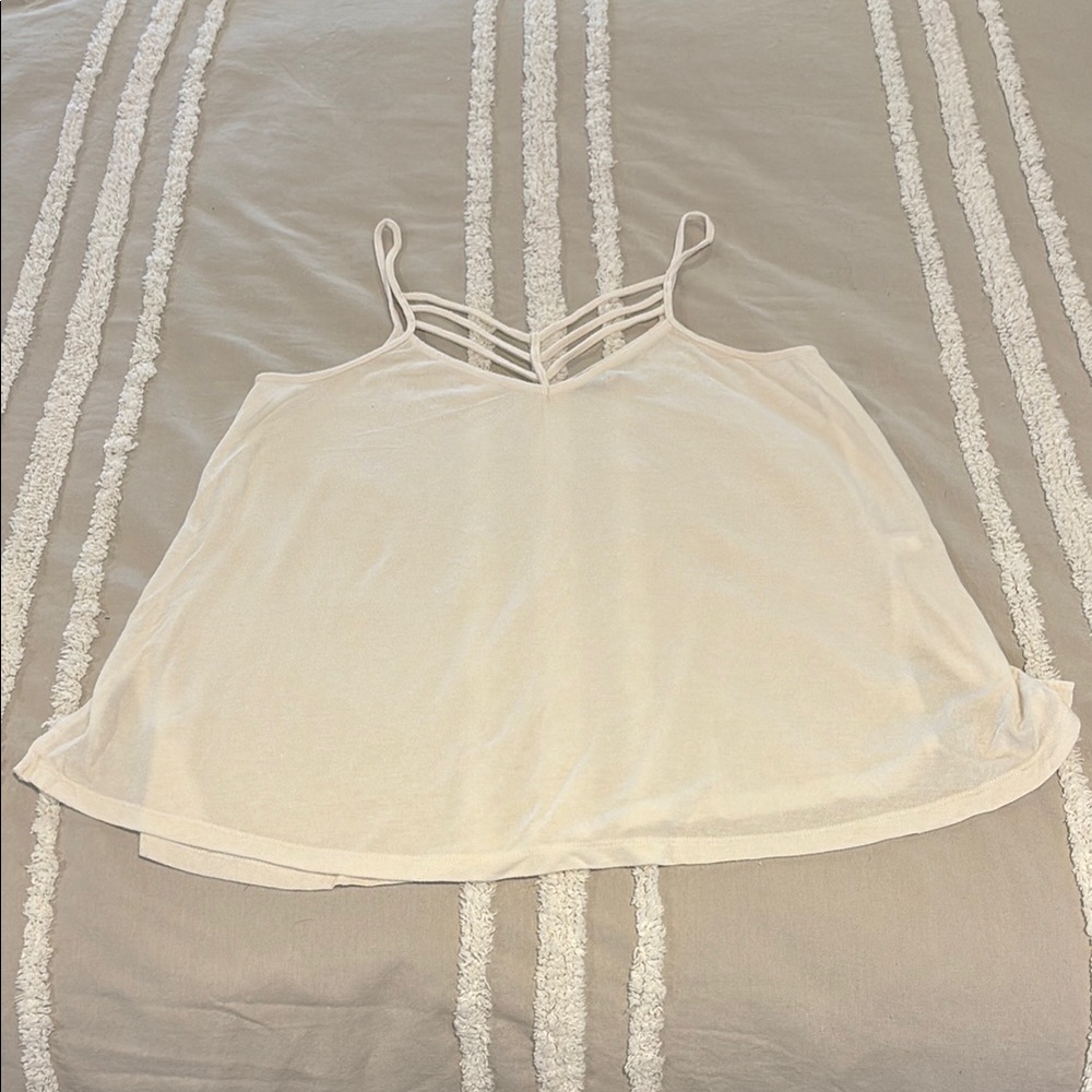 White Strappy Tank